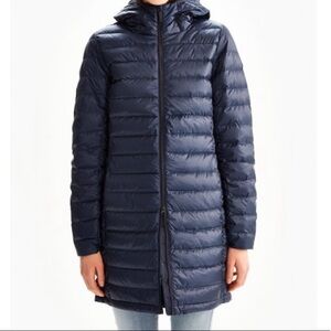 Lole Hooded Winter Down Zipper Front Winter Jacket